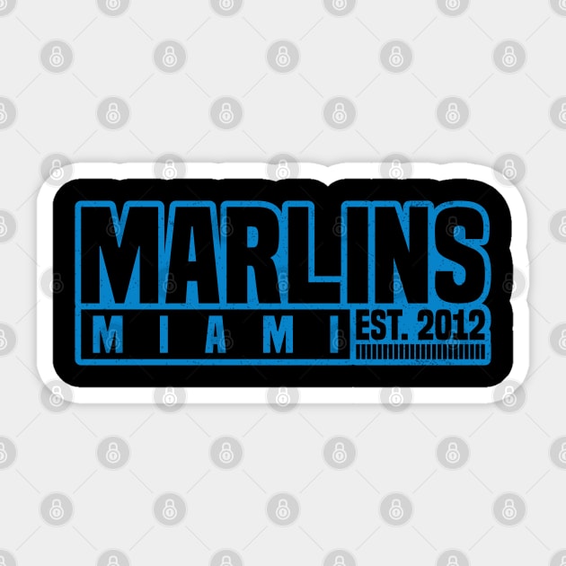 Miami Marlins 02 Sticker by yasminkul